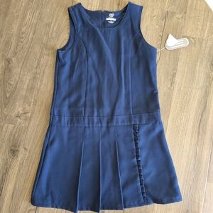 NWT wonder nation Navy Sleeveless Pleated School Dress